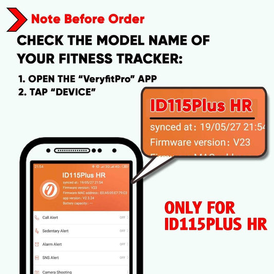 ZURURU Replacement Bands for Veryfit Pro ID115Plus HR Fitness Tracker Smart Watch